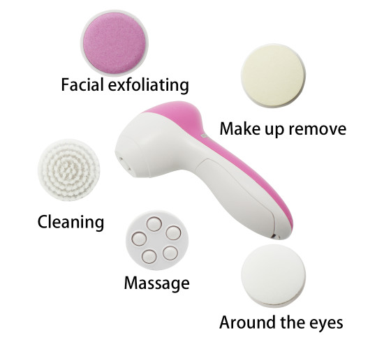 دستگاه ماساژور و فیس براش ۵ کاره Beauty Care Massager