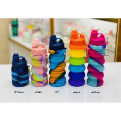 قمقمه سیلیکونی تاشو 500 میلی لیتری