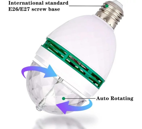 لامپ LED رقص نور چرخان