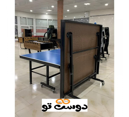 میز پینگ پنگ 8 چرخ تاشو MDF 25 میل مدل TM114