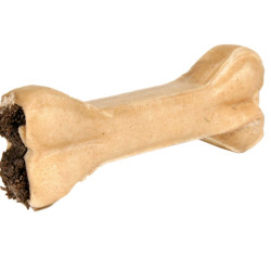 استخوان سفید جویدنی سگ پر شده با جگر گاو  US PET اندازه 16.5 سانتی
